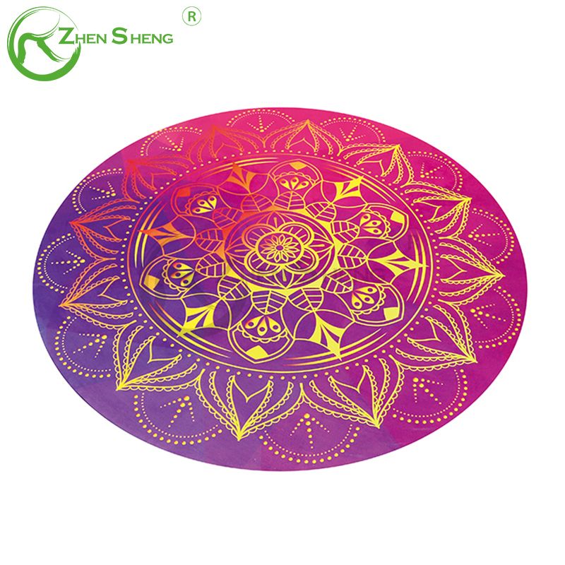 Circular Suede Rubber Multifunction Exercise Fitness Pilates Yoga Mat