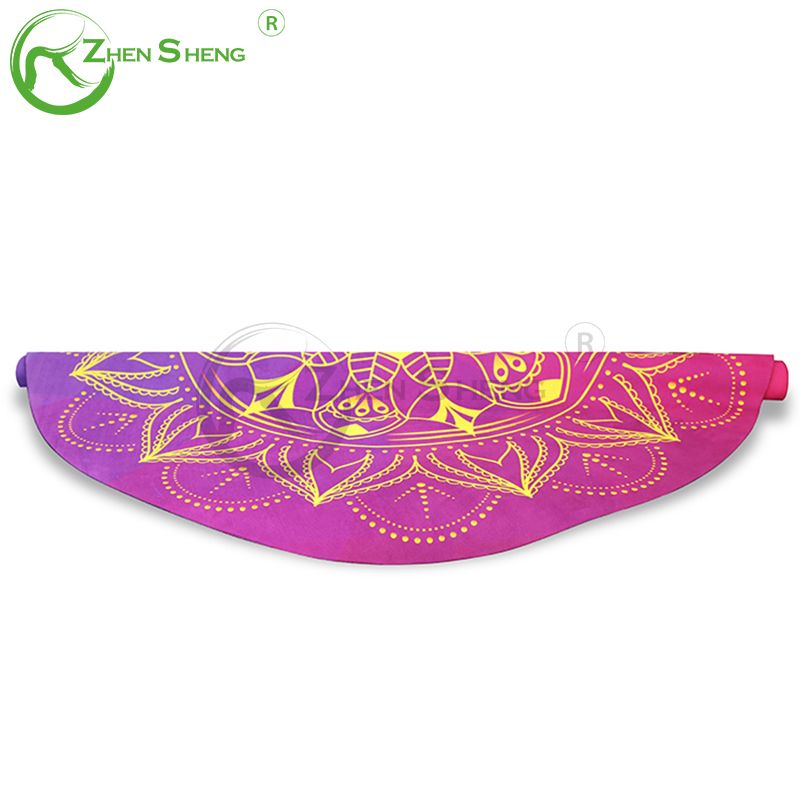 Circular Suede Rubber Multifunction Exercise Fitness Pilates Yoga Mat