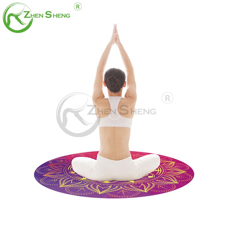 Circular Suede Rubber Multifunction Exercise Fitness Pilates Yoga Mat