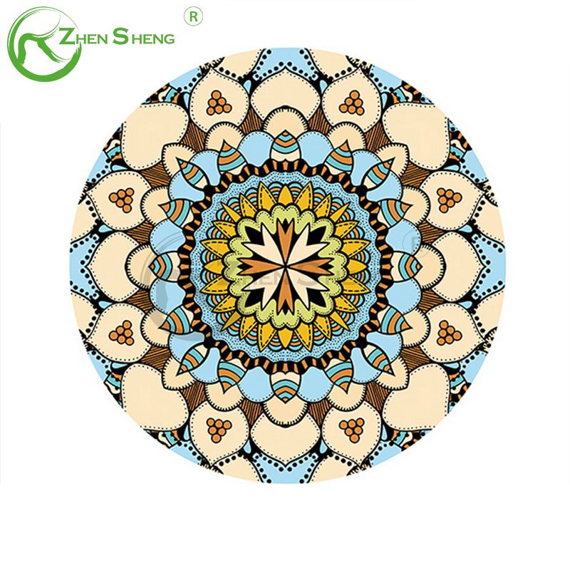 Circular Suede Rubber Multifunction Exercise Fitness Pilates Yoga Mat