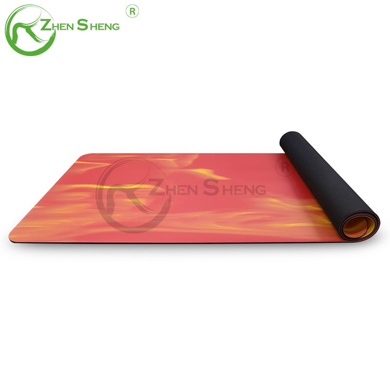 Mixed Color Leather Rubber Professional Exercise Fitness Pilates Yoga Mat