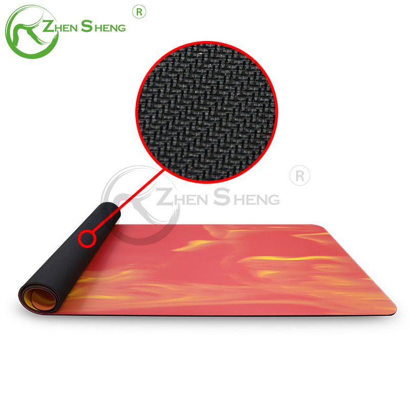 Mixed Color Leather Rubber Professional Exercise Fitness Pilates Yoga Mat