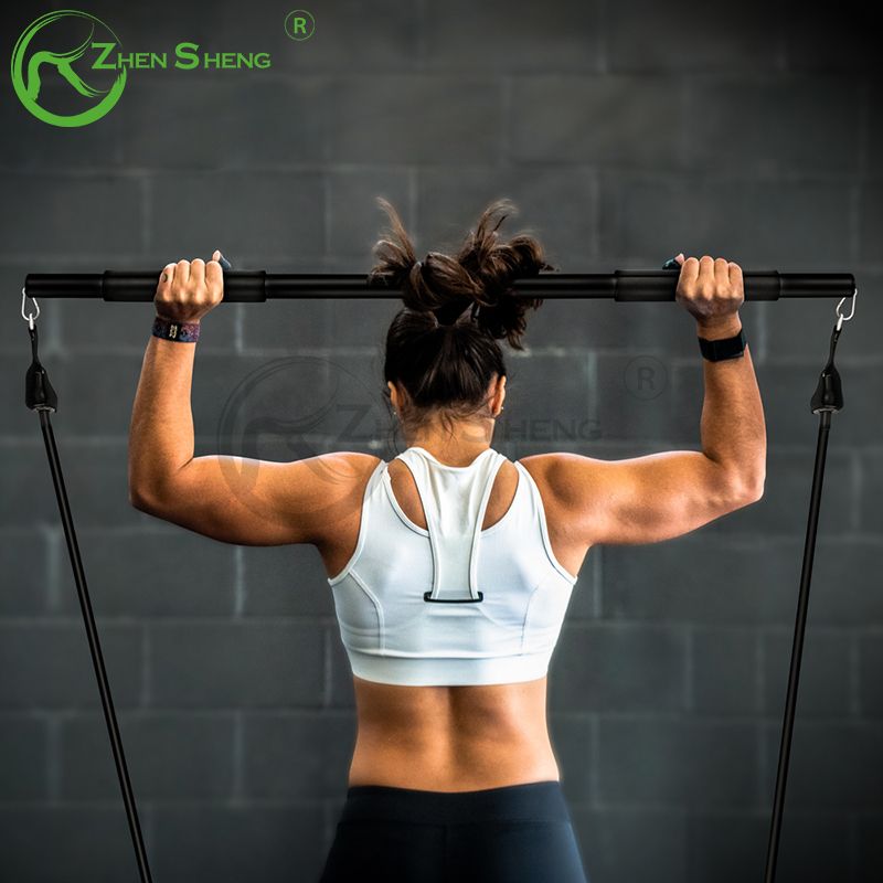 Resistance Band Tube Fitness Exercise Multifunction Pilates Stick Bar