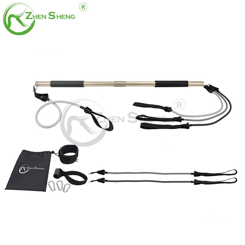 Resistance Band Tube Fitness Exercise Multifunction Pilates Stick Bar