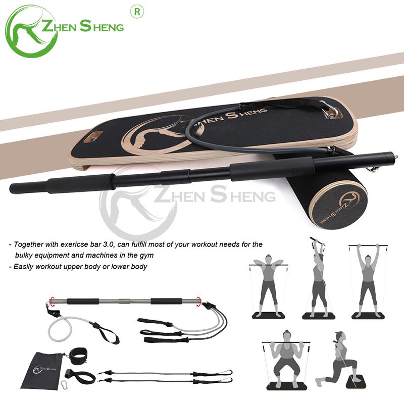 Wooden Multifunction Wobble Roller Trainer Surf Balance Board