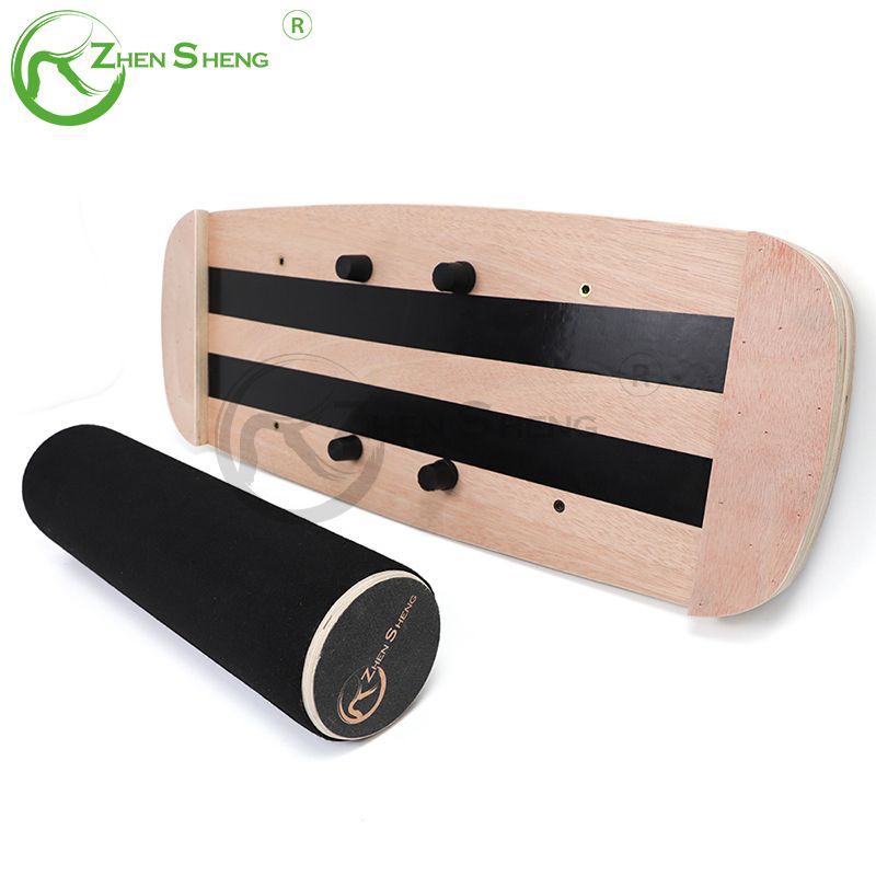 Wooden Multifunction Adjustable Wobble Roller Trainer Surf Balance Board