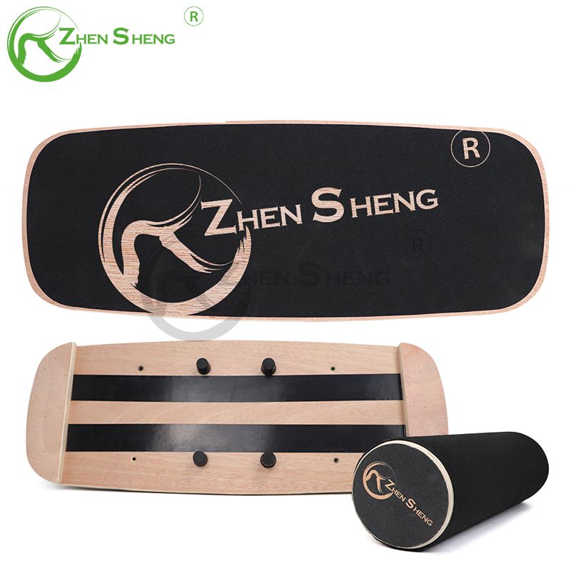 Wooden Multifunction Adjustable Wobble Roller Trainer Surf Balance Board