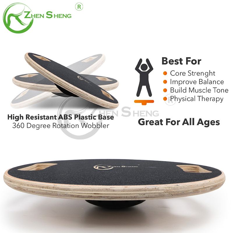 Wooden Circular Multifunction 2 In 1 Wobble Balance Board 1.0