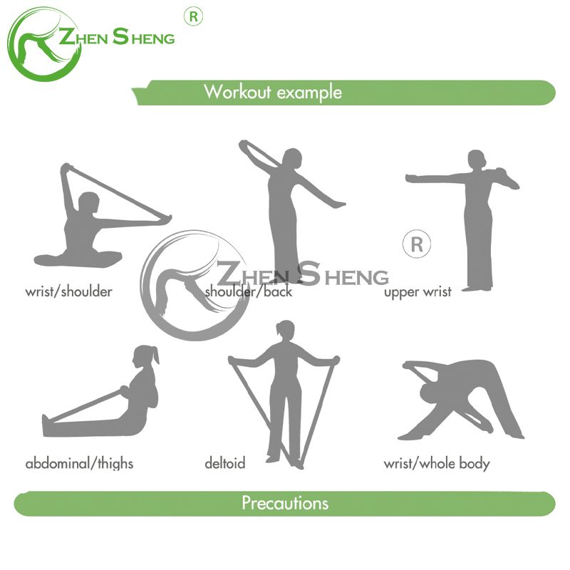 Economical Function Style 8 Loops Elastic Yoga Band