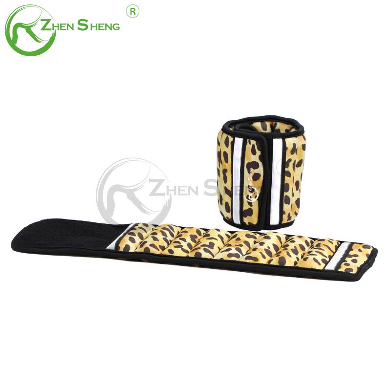New Design Leopard Print Comfortable Ankle Wrist Weight with Reflective Strips